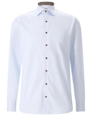 Stenströms Regular Cotton Shirt - Blauw