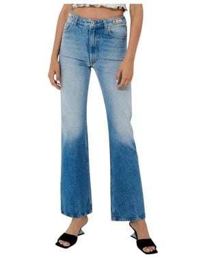 Rabanne Boot-Cut Jeans - Azul