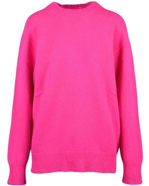 Amaranto Round-Neck Knitwear - Pink