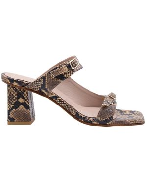 March23 Heeled Mules - Brown