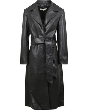 REMAIN Birger Christensen Belted Coats - Negro