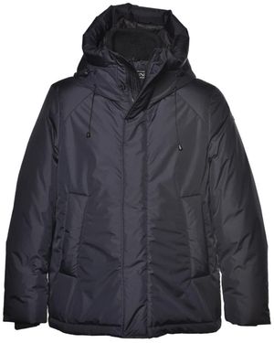 Baldinini Nylon Gewatteerde Jas - Blauw