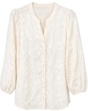 2-Biz Overhemden ,Wit ,829 Cloud Blouse