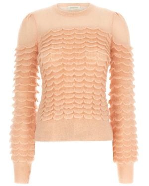 Zimmermann Hypnotic Scallop Sweater - Naturel