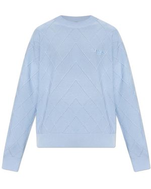 Balmain Truien & Vesten ,Blauw ,Katoen Vintage Gebreide Trui