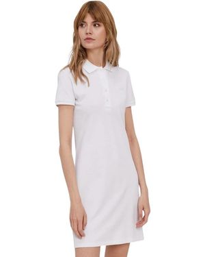 Lacoste Shirt Jurken - Wit