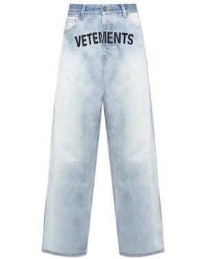 Vetements Loose-Fit Jeans - Blue