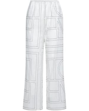 TOTEME Wide Trousers - White