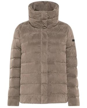 Rrd Hochgeschlossene Pufferjacke Aus Cupro - Braun