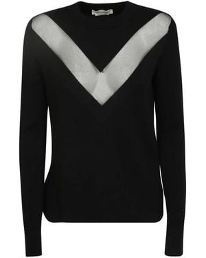 McQueen Trendiges schwarzes strickkleid mit chevron-muster