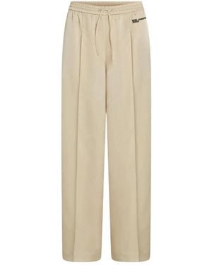 KARL LAGERFELD Wide Trousers - Natural