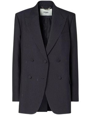 Fendi Pinstripe Jacket - Blauw