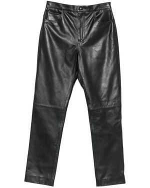 Twinset Leather Trousers - Grey