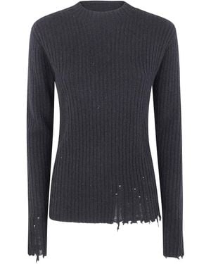 Uma Wang Rundhals-Strickwaren - Blau
