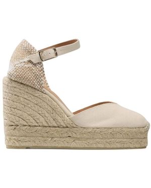 Castañer Stylische espadrilles für einen chic look - Mettallic