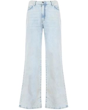Soallure Gerades Jeans - Blau