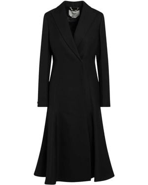 Fendi Grain De Poudre Wool Coat - Zwart