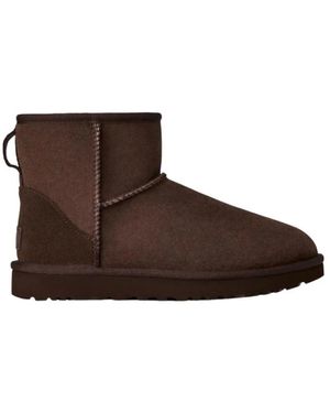 UGG Schoenen ,Bruin ,Nylon Classic Mini Ii Boot
