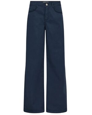 Mos Mosh Wide Trousers - Blu