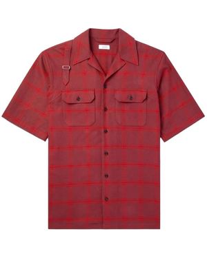 McQueen Short Sleeve Shirts - Red