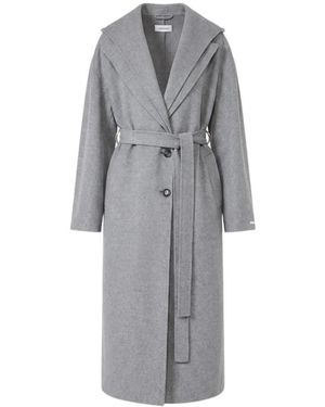 Sportmax Belted Coats - Gris