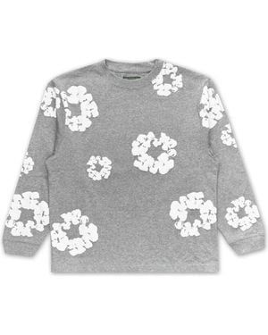 DENIM TEARS Long Sleeve T-Shirts - Grey