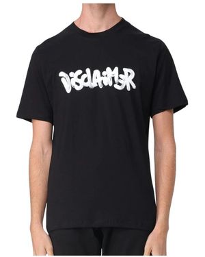 DISCLAIMER Tops ,Zwart ,Katoen T-Shirt Maglia Jersey 55123