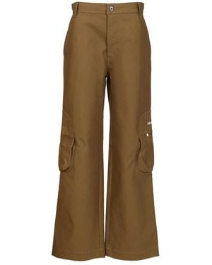 Off-White c/o Virgil Abloh Wide Trousers - Natural