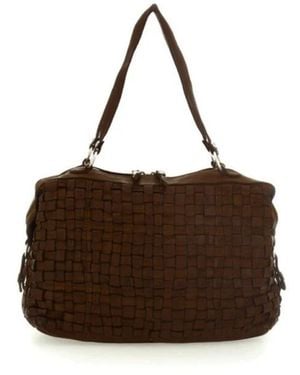Campomaggi Tassen ,Bruin ,Leer Bauletto Rachele