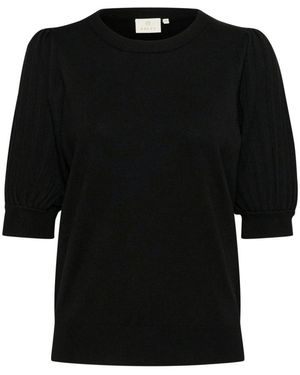 Kaffe Round-Neck Knitwear - Black