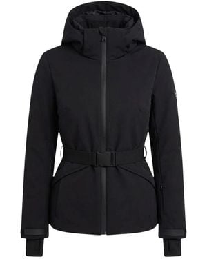 Guess Fitness ,Zwart ,Jas Met Capuchon En Riem