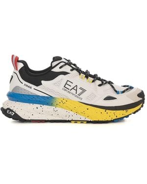 EA7 Sneakers With Laces - Blauw