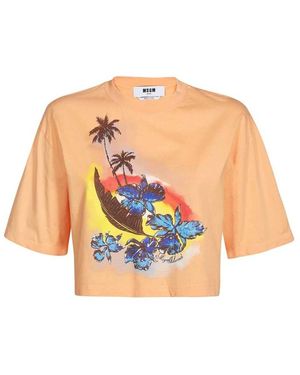 MSGM T-Shirts - Arancione