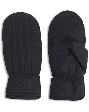 Y-3 Gewatteerde Handschoenen - Blauw
