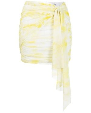 MSGM Rokken ,Geel ,Gedrapeerde Mini Rok