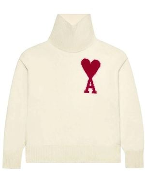 Ami Paris Turtlenecks - Blanco