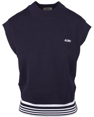 Autry Sleeveless Tops - Blue