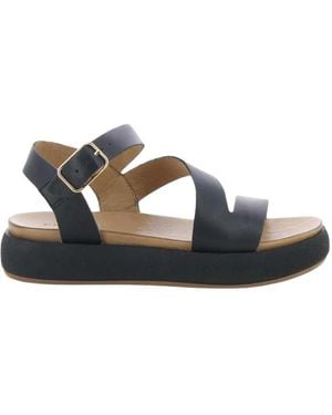 Inuovo Flat Sandals - Nero