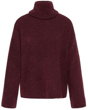 Ichi Truien & Vesten ,Bruin ,Gebreide Kleding - Paars