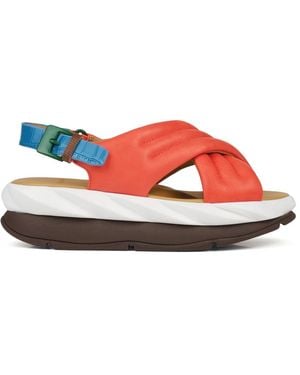 4Ccccees Flat Sandals - Rojo
