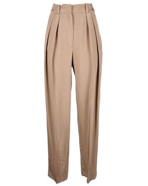 The Mannei Tapered Trousers - Natural