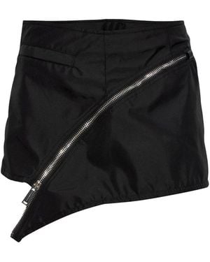 DSquared² Korte Asymmetrische Rok - Zwart