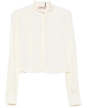 Twinset Madreperla Camicia - Wit