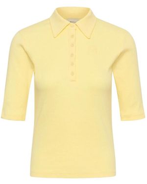 Gestuz Tops ,Geel ,Katoen Gzdrew Poloshirt