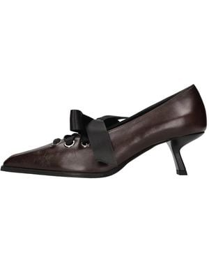 Poeve Schoenen ,Bruin ,Leer Pathos Pump