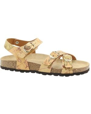 Alviero Martini 1A Classe Flat Sandals - Natural