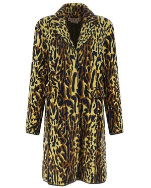 Marni Single-Breasted Coats - Green