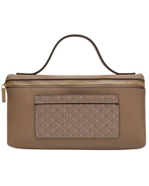 Calvin Klein Accessoires ,Handtas Met Ritssluiting - Bruin