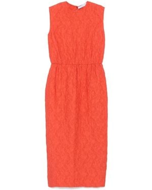 Harris Wharf London Midi Dresses - Red