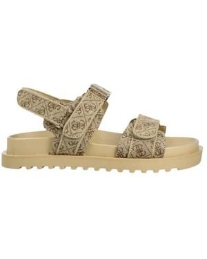 Guess Flat Sandals - Metallic